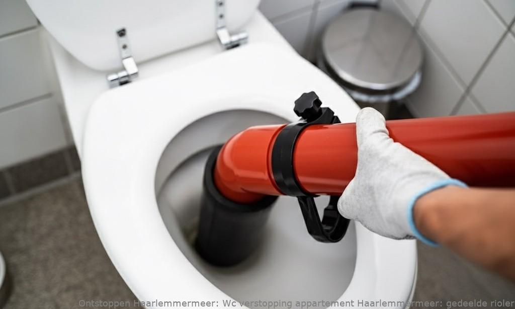 Wc verstopping appartement Haarlemmermeer: gedeelde riolering